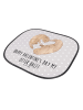 Mr. & Mrs. Panda Sonnenschutz Auto Otter Valentine mit Spruch in Grau Pastell