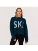Krimson Klover Alpaka-Strickpullover Ski Sweater in dark moss