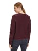 Betty Barclay Grobstrick-Pullover mit Strickdetails in Dark Aubergine