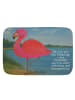 Mr. & Mrs. Panda Duschmatte Flamingo Classic Design mit Spruch in Weiß