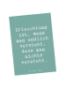 Mr. & Mrs. Panda Postkarte Spruch Erleuchtung Weisheit mit Spruch in Meeresbrise