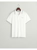 Gant Piqué Poloshirt mit Randstreifen in Weiß