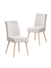 B&D Home 2er-Set: Esszimmerstuhl CEDRIC in Grau - (B)48 x (H)91 x (T)61 cm