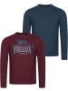 Lonsdale Longsleeve "Ayrshire" in Blau