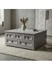 ebuy24 Couchtisch New Mexico Grau 92 x 92 cm