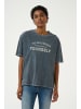 CULTURE T-shirt CUchamanna Oversize fit in Black Wash