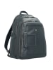 Piquadro Vibe Rucksack Leder 43 cm Laptopfach in blau