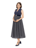 Berwin Elegantes Umstandsdirndl mit Stehkragen & Gürtel