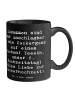 Mr. & Mrs. Panda Tasse 6. Hochzeitstag Zuckerhochzeit mit Spruch in Schwarz