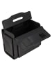 Dermata 2 Rollen Pilotentrolley Leder 39 cm in schwarz