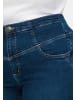 sheego Stretch-Jeans in dark blue denim
