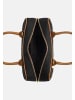 GianMarco Venturi Schultertasche in BLACK + BROWN