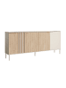 Feldmann-Wohnen Sideboard Rodgau Kaschmir / Eiche Artisan 220 / 40 / 92cm