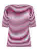 Zero  Basic Shirt mit U-Boot-Ausschnitt in Pink/Cream