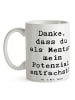 Mr. & Mrs. Panda Becher Spruch Mentor Potenzial mit Spruch in Weiß