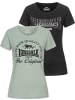 Lonsdale Shirt "Rowrah Frauen T-Shirt Doppelpack" in Schwarz