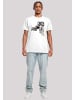 F4NT4STIC T-Shirt Marvel Superhelden Avengers Iron Man Mono Line in weiß