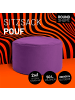 Lumaland Sitzsack-Hocker Pouf rund 50l lila  lila