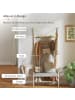 HOMCOM Garderobe-73,5L x 34B x 171H cm-Naturholz