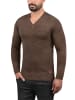 BLEND Strickpullover BHLasse 20703348ME Strickpulli mit aufgestickten Ellenbogenpatches in Braun