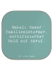 Mr. & Mrs. Panda Glas-Untersetzer Spruch Onkel-Held mit Spruch in Meeresbrise