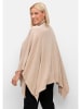 sheego Poncho in cappuccino meliert