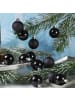 MARELIDA 16er Set Christbaumkugel Weihnachtskugel bruchfest D: 4cm in schwarz
