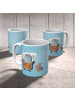 Mr. & Mrs. Panda Kindertasse Pinguin & Maus Wanderer ohne Spruch in Eisblau