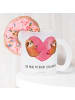 Mr. & Mrs. Panda Kaffeetasse Faultiere Herz mit Spruch in Transparent