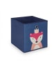 relaxdays 4 x Kinder Aufbewahrungsboxen "Tiere B" in Bunt - (B)30 x (H)30 x (T)30 cm