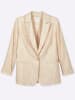 sheego Leinenblazer in champagner-goldfarben