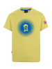 Trollkids T-Shirt "Pointillism" in hazy yellow/glow blue