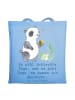 Mr. & Mrs. Panda Einkaufstasche Panda Geocaching mit Spruch in Sky Blue