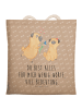 Mr. & Mrs. Panda Tote Bag Mops Verliebt mit Spruch in Hundeglück