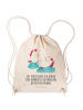 Mr. & Mrs. Panda Gymtasche Einhorn Sekt mit Spruch in Creme