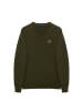 Polo Club Pullover in Dunkelolive