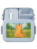 Mr. & Mrs. Panda Brotdose Einhorn Katze Design ohne Spruch in Blau Pastell