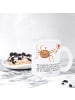 Mr. & Mrs. Panda Glas Spinne Agathe Motivation mit Spruch in Transparent