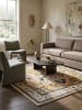 KADIMA DESIGN Wollteppich Kurzflor SOAR Floral Handgetuftet Naturfaser Wohnzimmer