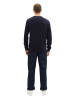 Tom Tailor Pullover in knitted navy melange