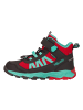 Trollkids Wanderschuh Hiker Mid Tronfjell in red clay/mystic blue/