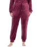 Ulla Popken Loungewear Hose in dunkle beere
