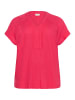 KAFFE curve Kurzarm-Bluse KCmille Loose fit in Raspberry