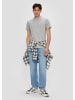 QS T-Shirt in 94L0_grau meliert