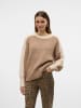 Vero Moda Strickpullover in Silver Mink