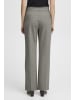 b. young BYDANTA STRAIGHT PANTS - HEAVY WOVEN Regular fit in Light Grey Melange
