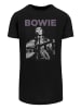 F4NT4STIC Long Cut T-Shirt David Bowie Rock Poster in schwarz