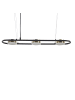 Beliani Pendelleuchten MALI in Schwarz/Messing - (W) 65 x (H) 159 x (L) 13 cm