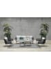 GMD Living Gartenmöbel Sitzgruppe Set CANBERRA in Farbe Grau