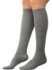 Riese Baumwolle Unisex-Stützkniestrümpfe 2 Paar in grau